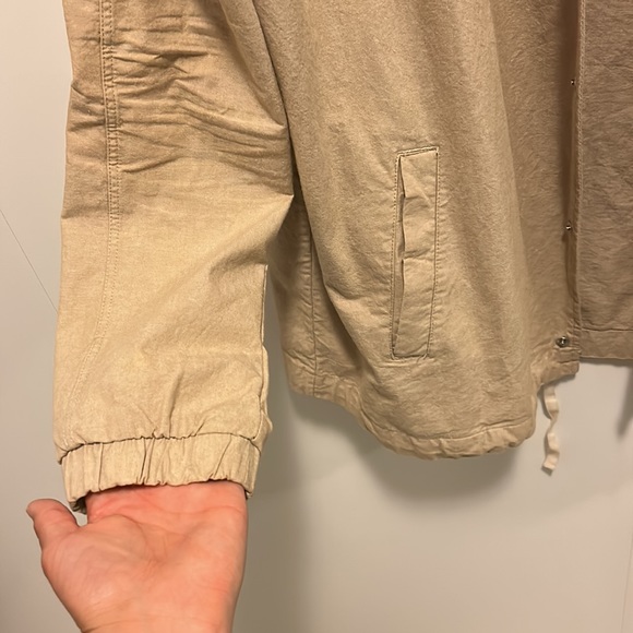 LIKE NEW Frank and Oak Tan Overcoat Size Large - Picture 2 of 6